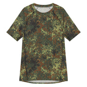 Flecktarn Bundeswehr Spring Woodland CAMO Mens Short-Sleeve Rash Guard - 2XS - SS