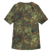 Flecktarn Bundeswehr Spring Woodland CAMO Mens Short-Sleeve Rash Guard - SS