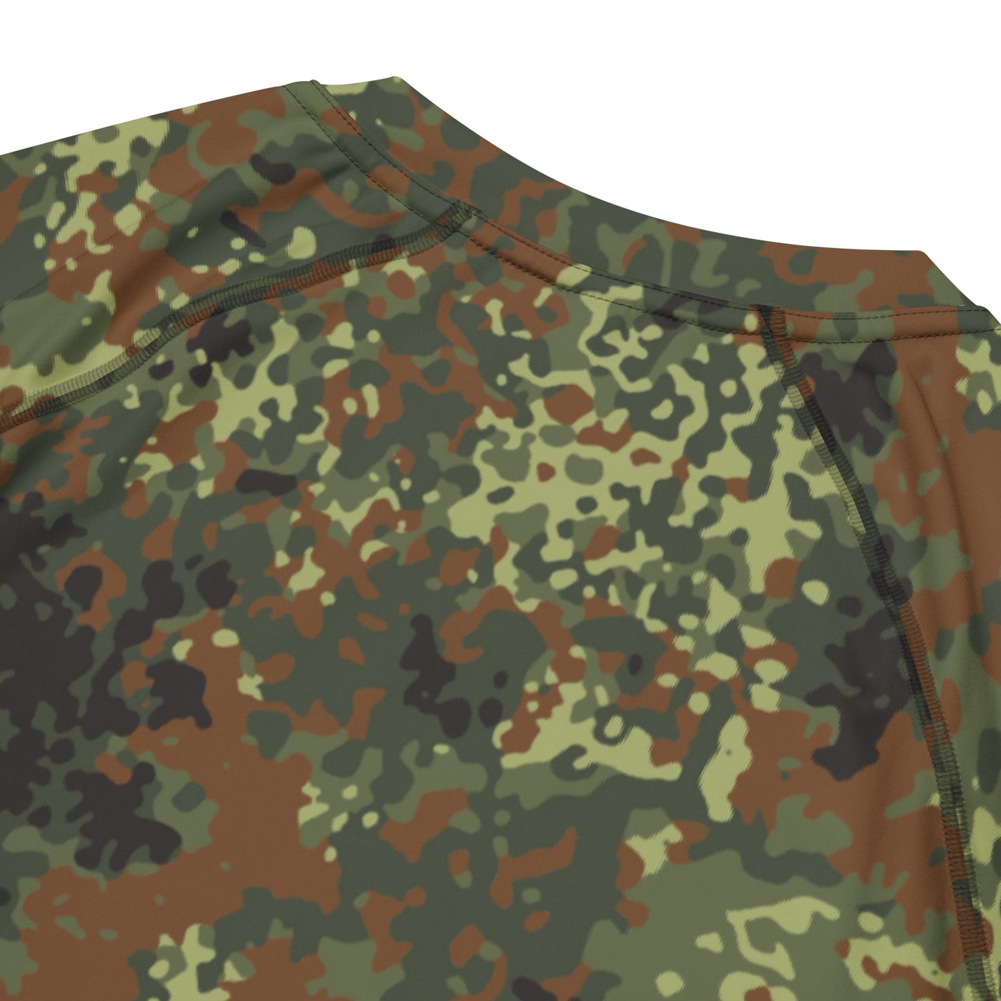 German Flecktarn Spring CAMO Mens Short-Sleeve Rash Guard
