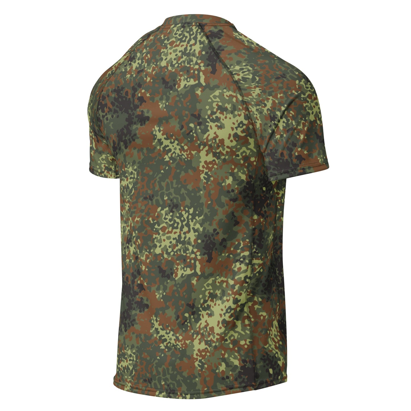 German Flecktarn Spring CAMO Mens Short-Sleeve Rash Guard