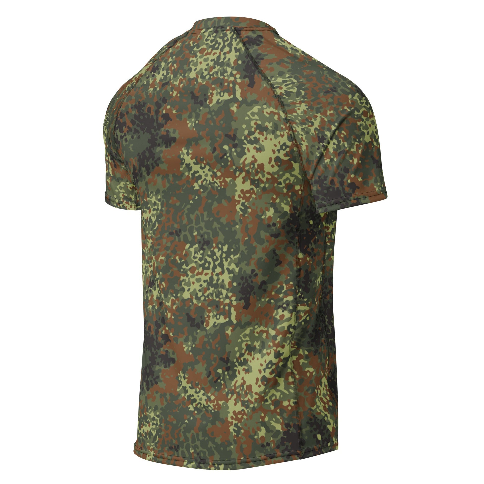 German Flecktarn Spring CAMO Mens Short-Sleeve Rash Guard