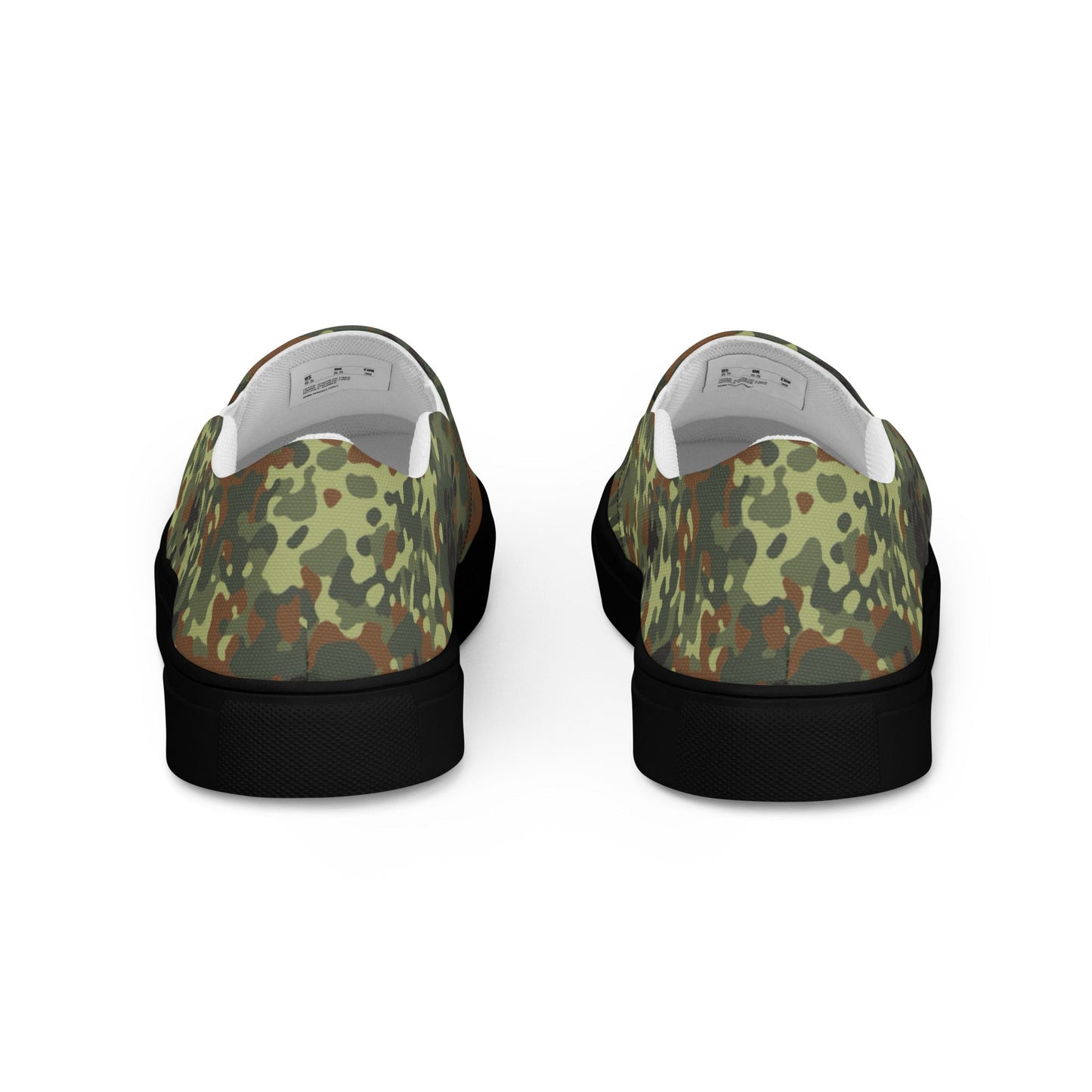 German Flecktarn Spring CAMO Mens Slip-On Canvas Shoes