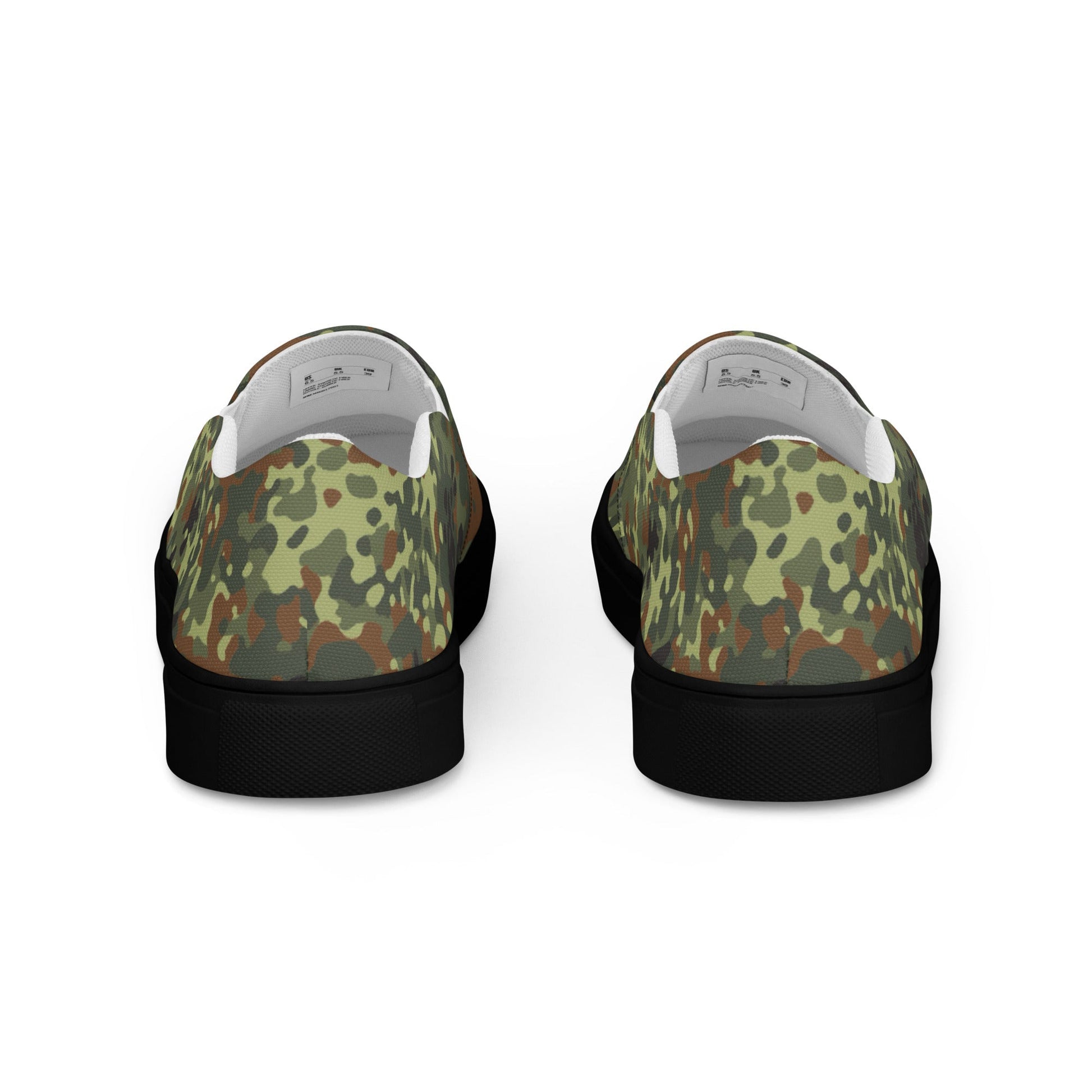 German Flecktarn Spring CAMO Mens Slip-On Canvas Shoes