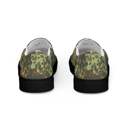 German Flecktarn Spring CAMO Mens Slip-On Canvas Shoes