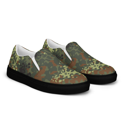 German Flecktarn Spring CAMO Mens Slip-On Canvas Shoes