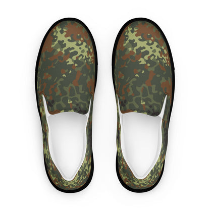 German Flecktarn Spring CAMO Mens Slip-On Canvas Shoes