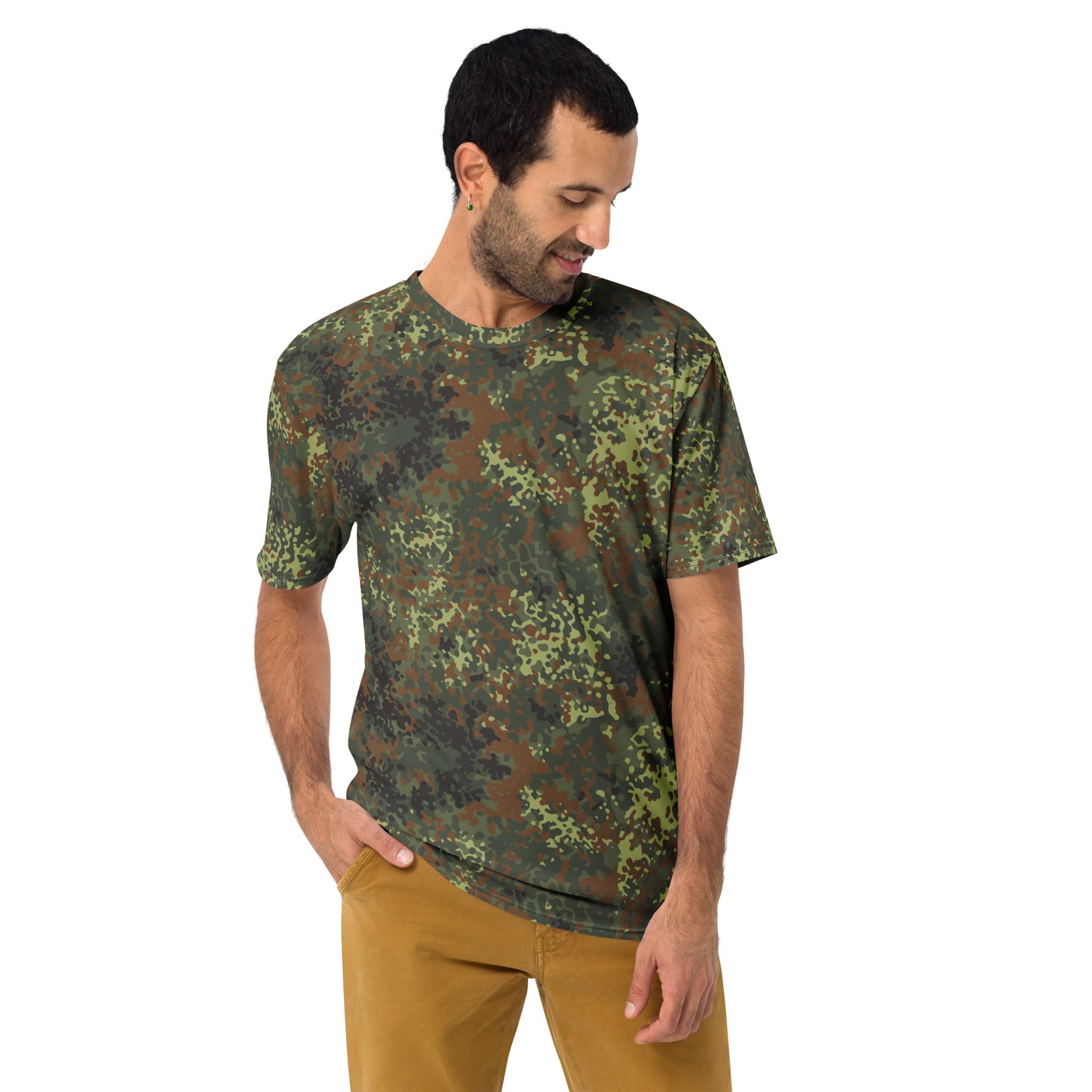 German Flecktarn Spring CAMO Mens T-Shirt