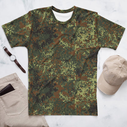 German Flecktarn Spring CAMO Mens T-Shirt - XS