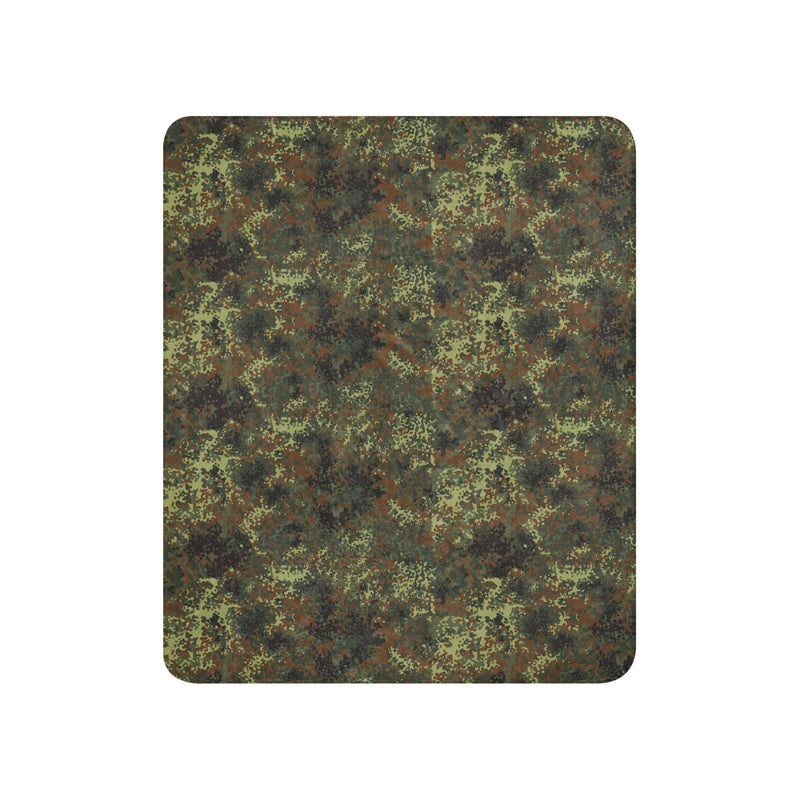 Flecktarn Bundeswehr Spring Woodland CAMO Sherpa Blanket