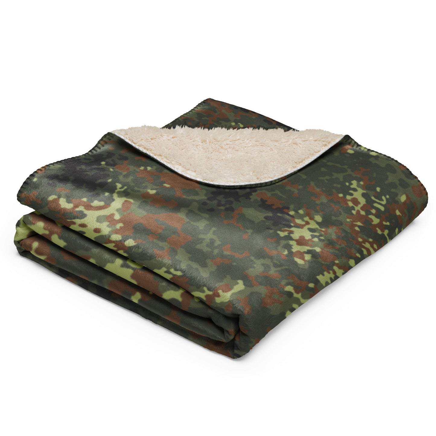 German Flecktarn Spring CAMO Sherpa blanket Blankets