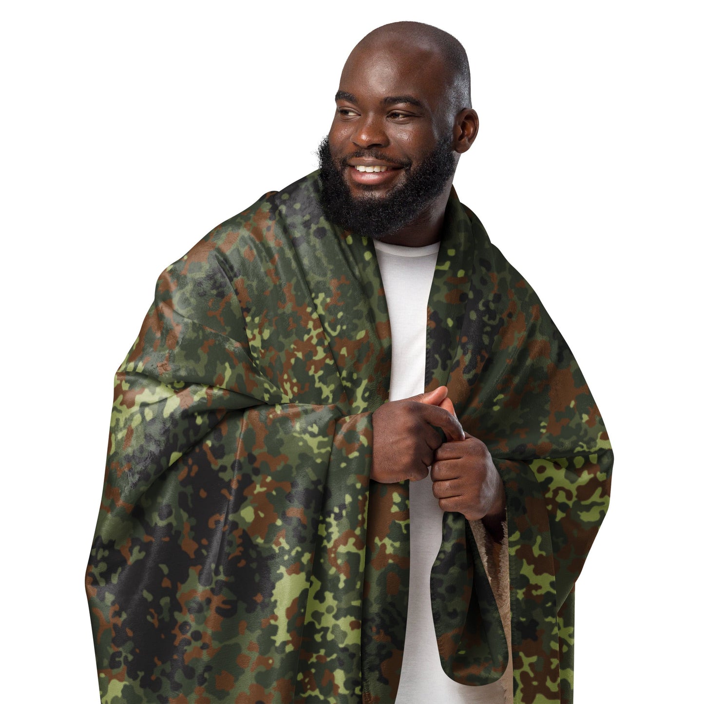 German Flecktarn Spring CAMO Sherpa blanket Blankets