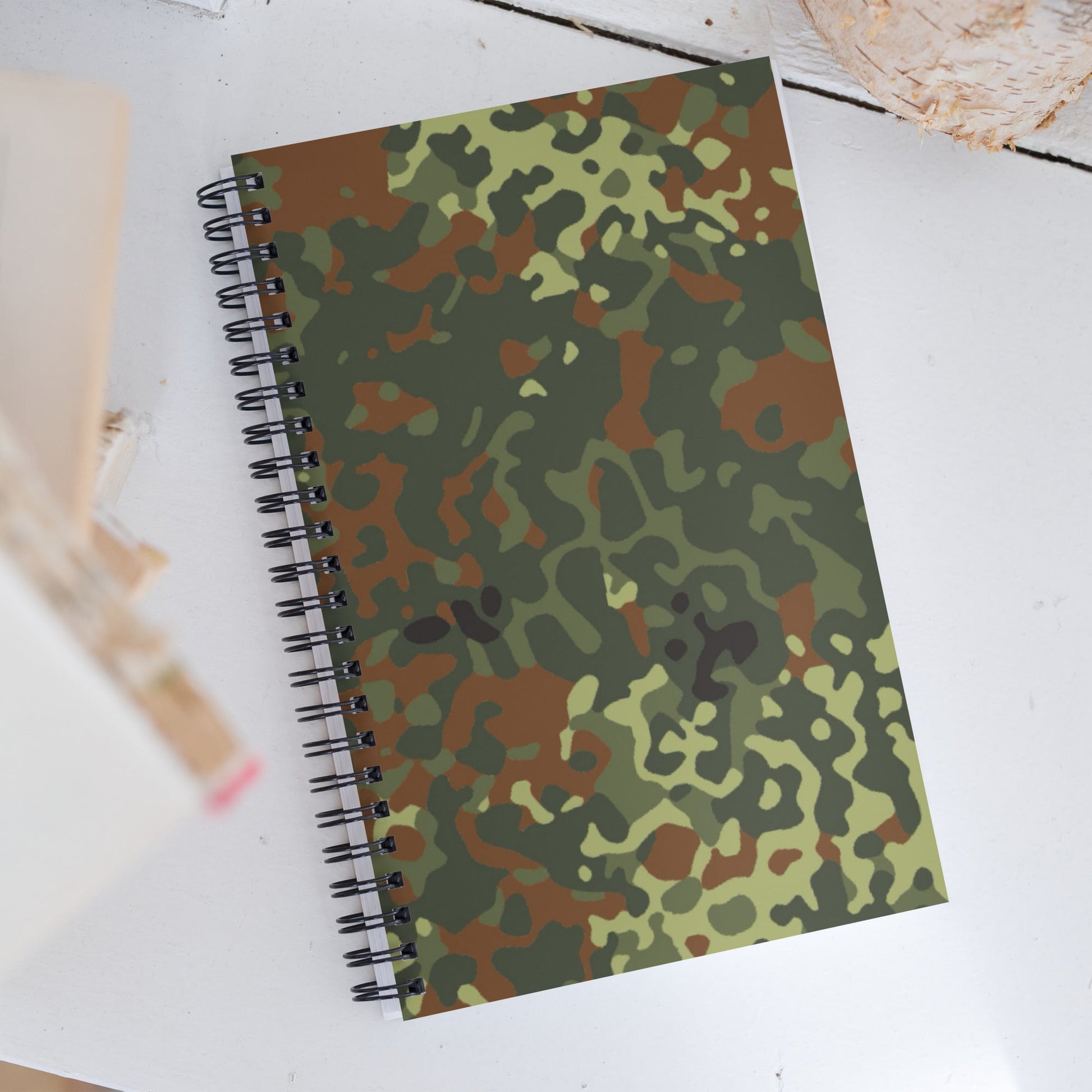 German Flecktarn Spring CAMO Spiral Notebook