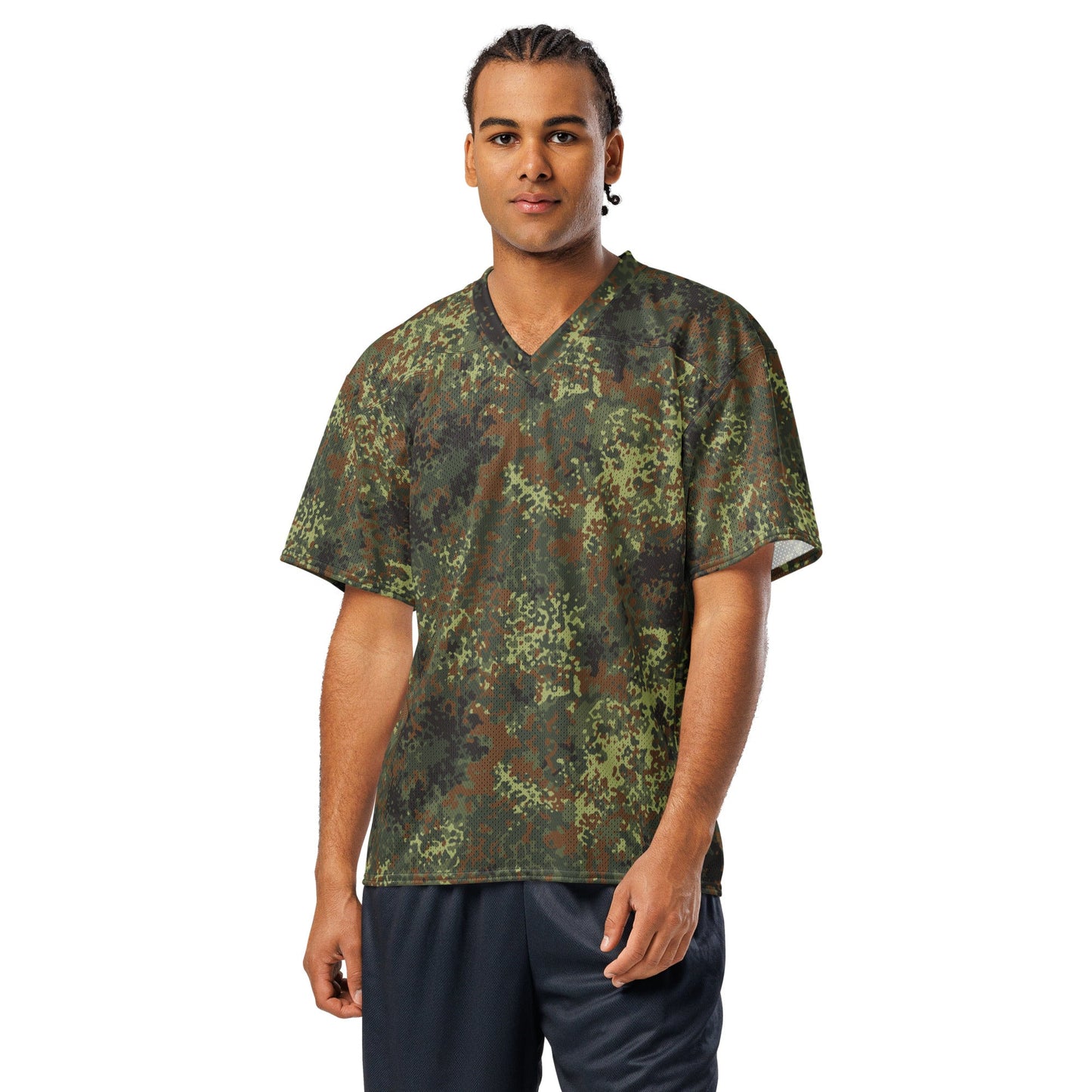 German Flecktarn Spring CAMO Unisex American Football Jersey
