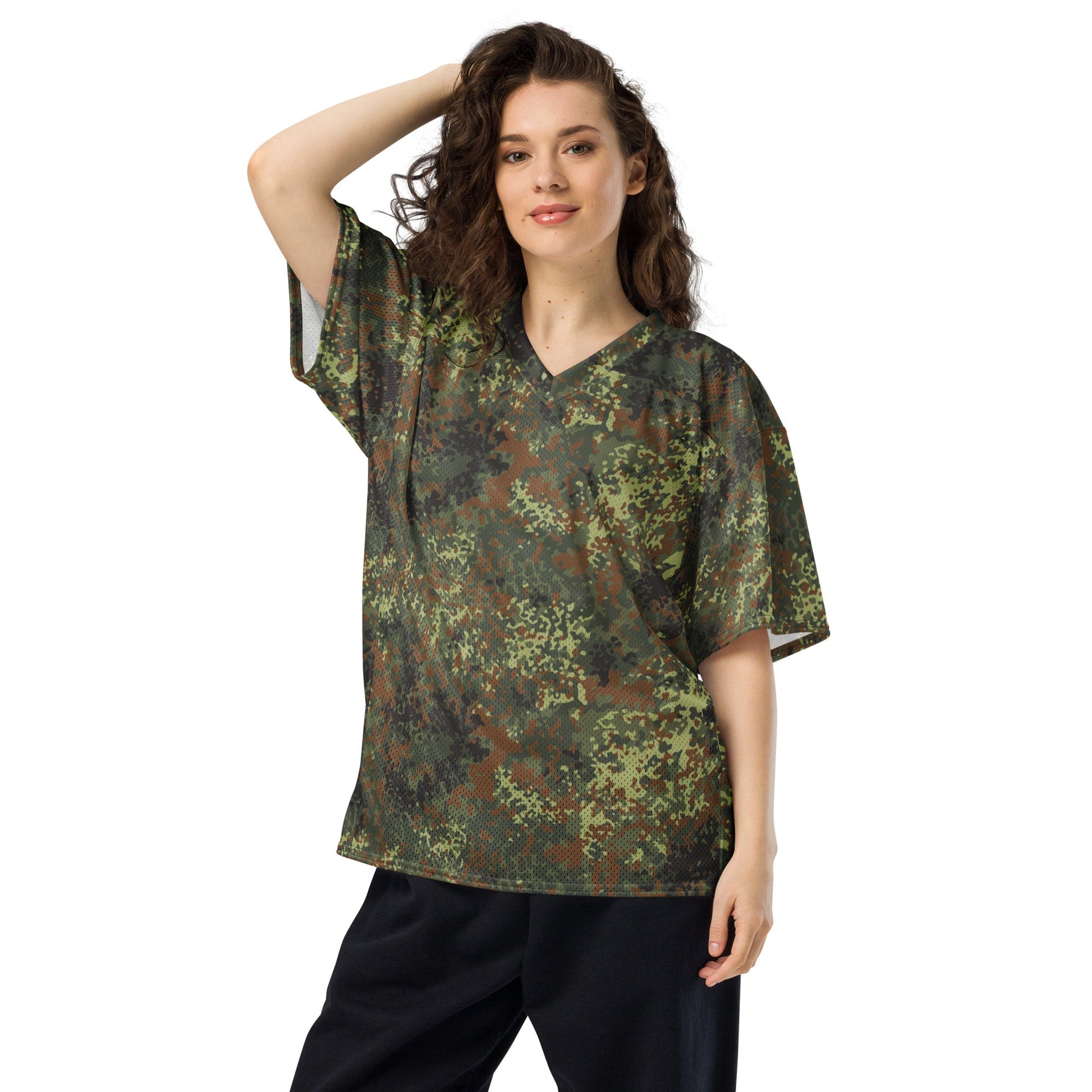 German Flecktarn Spring CAMO Unisex American Football Jersey