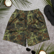 Flecktarn Bundeswehr Spring Woodland CAMO Unisex Athletic Long Shorts