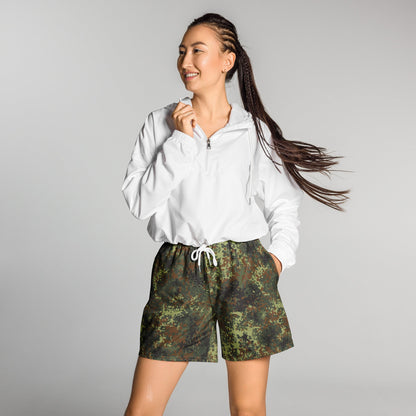 German Flecktarn Spring CAMO Unisex Athletic Long Shorts