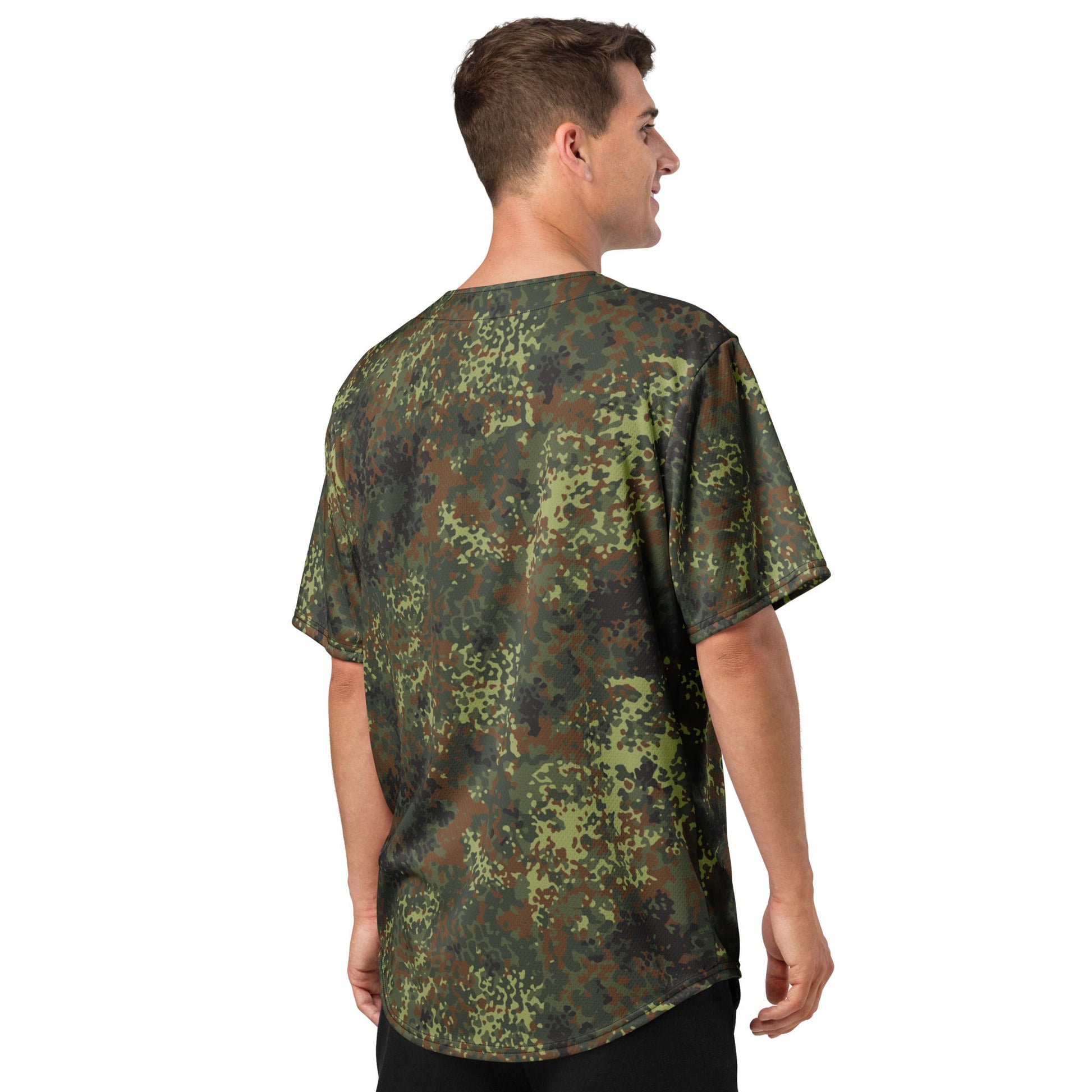 German Flecktarn Spring CAMO Unisex Baseball Jersey