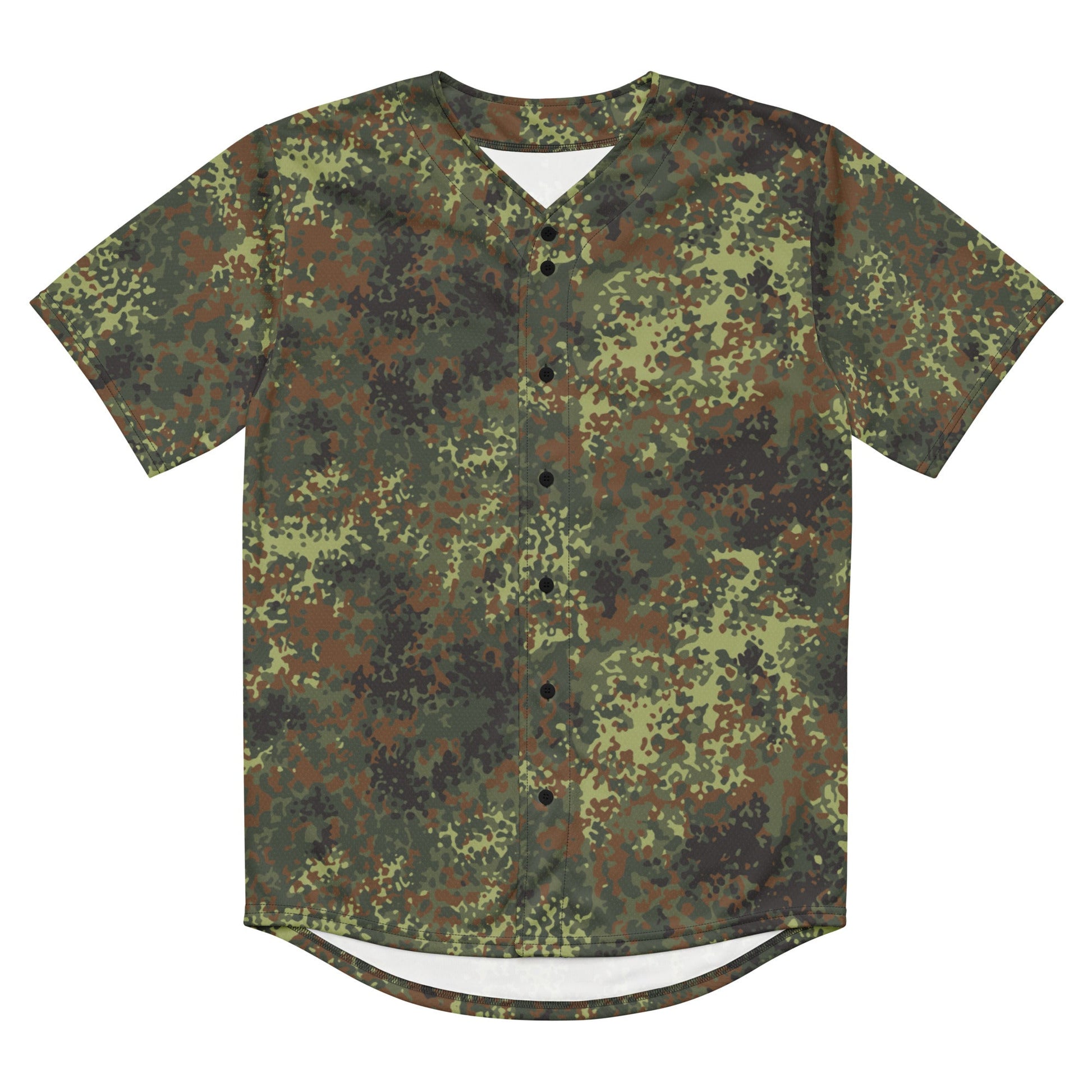 German Flecktarn Spring CAMO Unisex Baseball Jersey