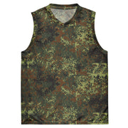 Flecktarn Bundeswehr Spring Woodland CAMO Unisex Basketball Jersey