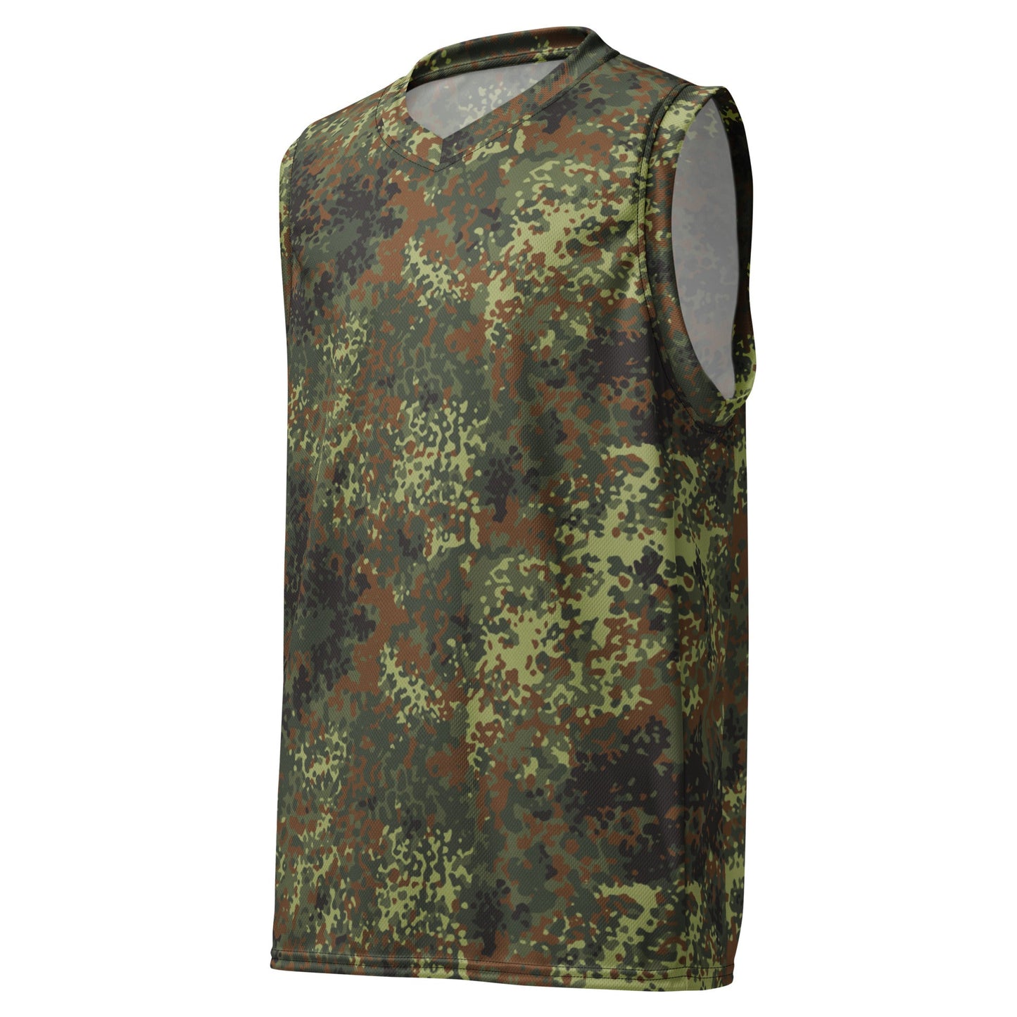 German Flecktarn Spring CAMO Unisex Basketball Jersey