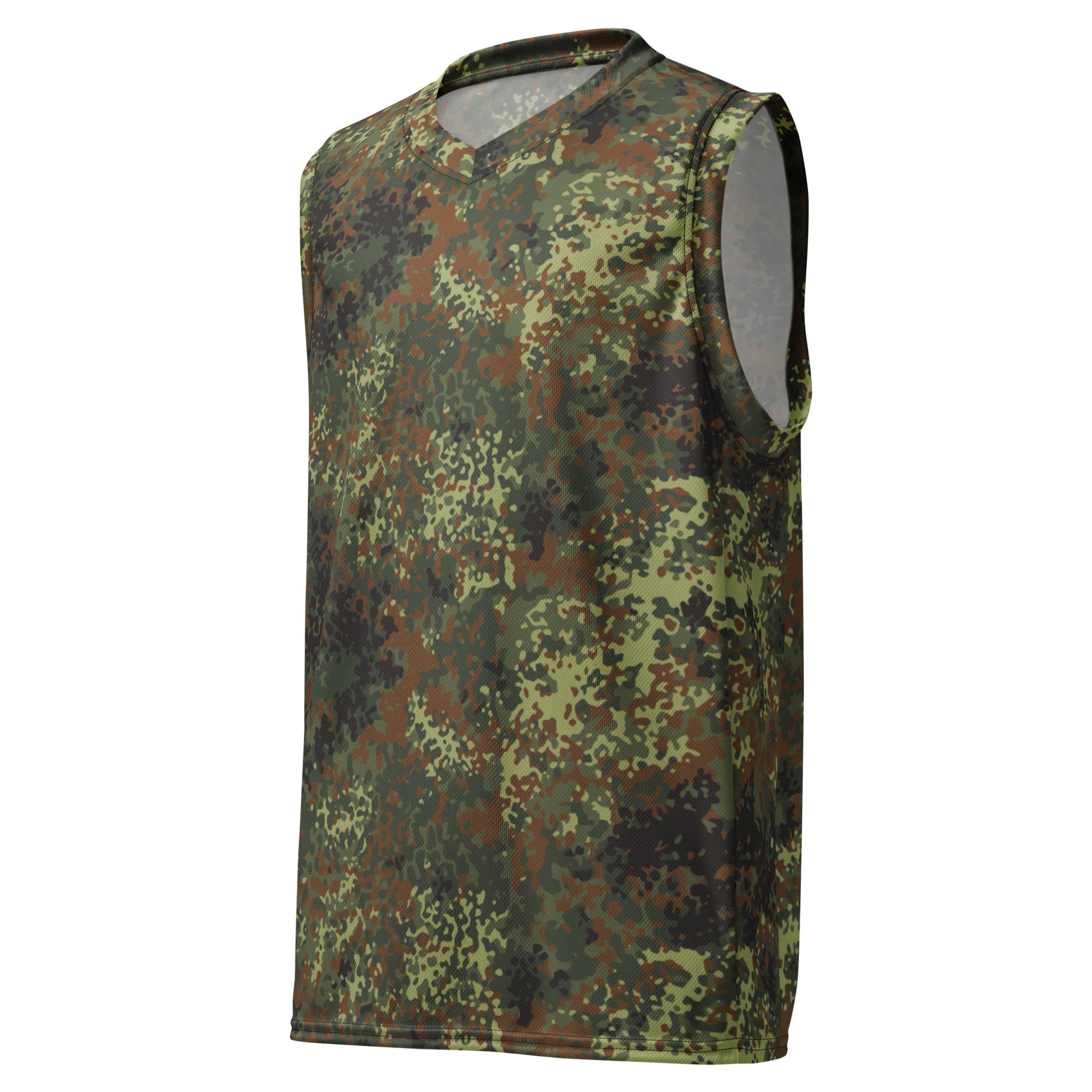 German Flecktarn Spring CAMO Unisex Basketball Jersey