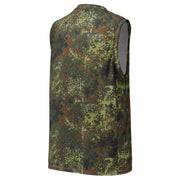 Flecktarn Bundeswehr Spring Woodland CAMO Unisex Basketball Jersey