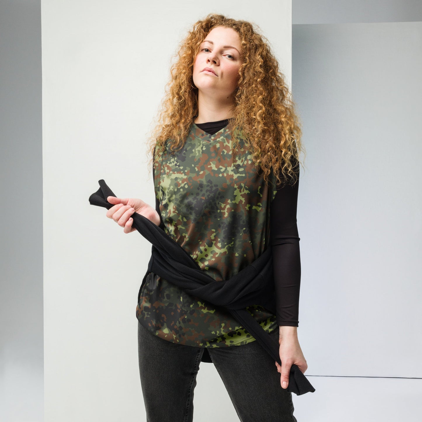 German Flecktarn Spring CAMO unisex basketball jersey Basketball Jerseys