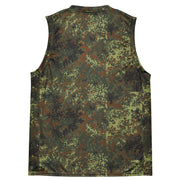 Flecktarn Bundeswehr Spring Woodland CAMO Unisex Basketball Jersey