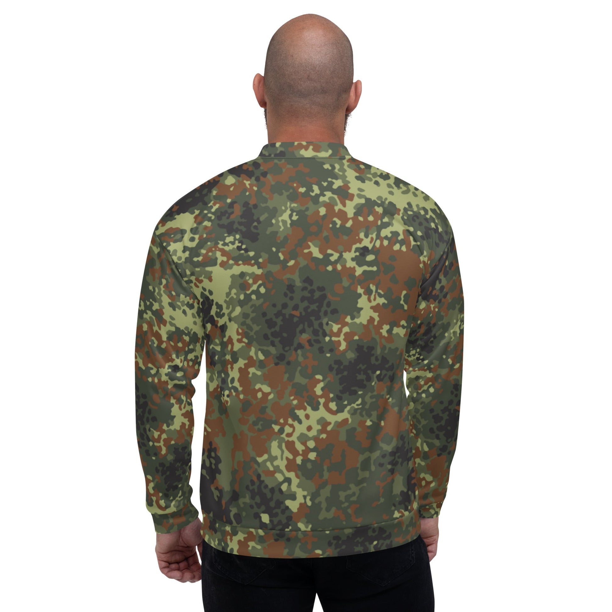 German Flecktarn Spring CAMO Unisex Bomber Jacket - Jackets