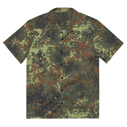 German Flecktarn Spring CAMO Unisex button shirt 2XS Button Shirts
