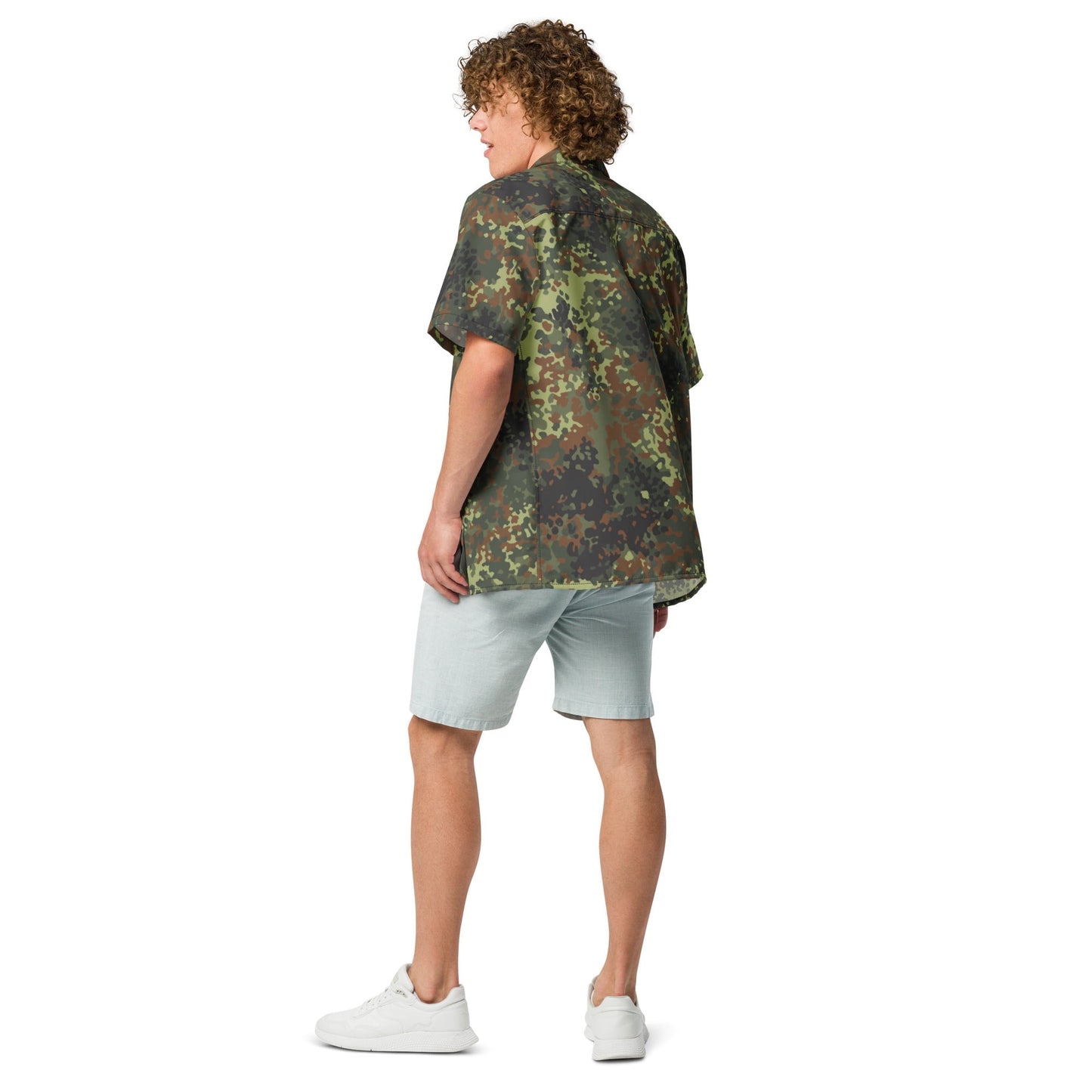 German Flecktarn Spring CAMO Unisex button shirt Button Shirts