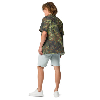 German Flecktarn Spring CAMO Unisex button shirt Button Shirts