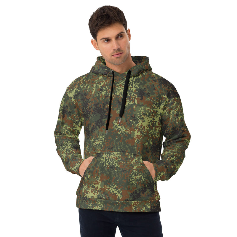 Flecktarn Bundeswehr Spring Woodland CAMO Unisex Hoodie - 2XS