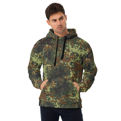 German Flecktarn Spring CAMO Unisex Hoodie - 2XS - Hoodies