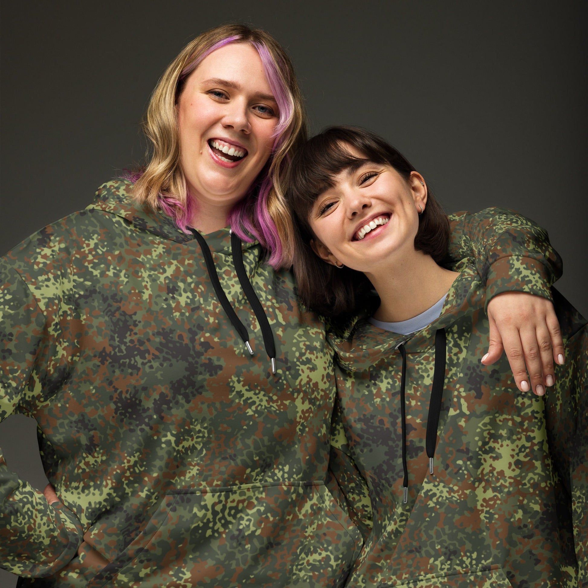 German Flecktarn Spring CAMO Unisex Hoodie