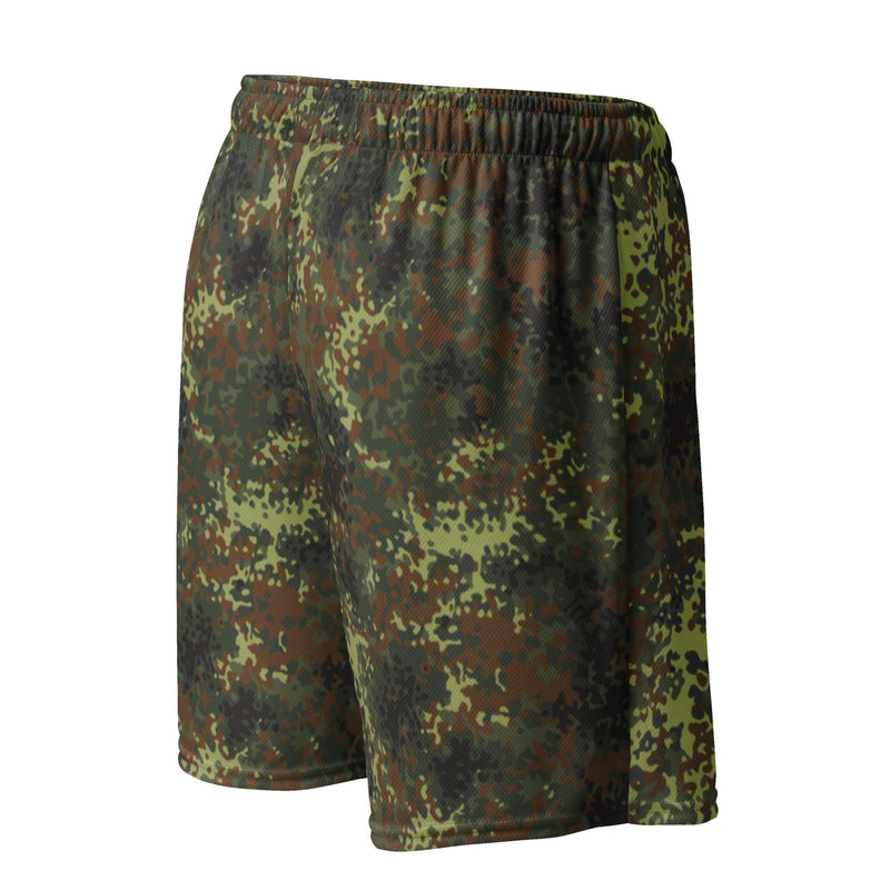 Flecktarn Bundeswehr Spring Woodland CAMO Unisex Mesh Shorts