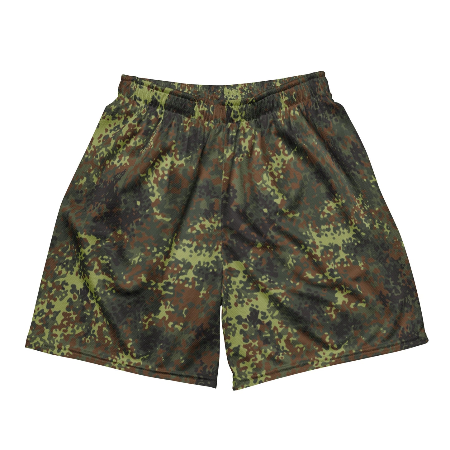 German Flecktarn Spring CAMO Unisex Mesh Shorts - 2XS
