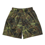 Flecktarn Bundeswehr Spring Woodland CAMO Unisex Mesh Shorts - 2XS