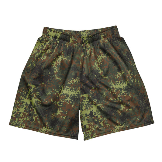 German Flecktarn Spring CAMO Unisex Mesh Shorts - 2XS