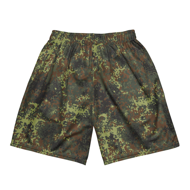 Flecktarn Bundeswehr Spring Woodland CAMO Unisex Mesh Shorts