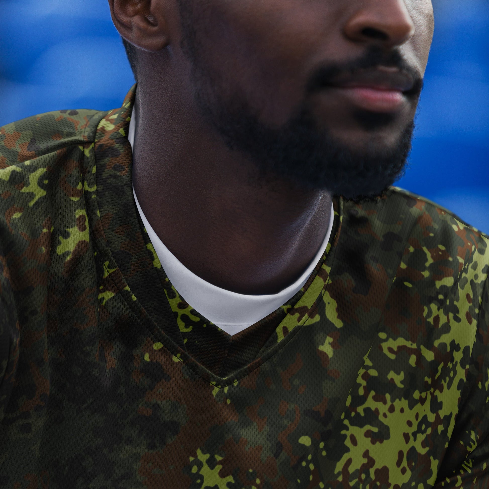 German Flecktarn Spring CAMO Unisex Sports Jersey