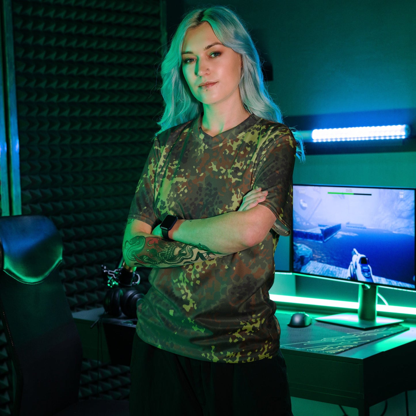 German Flecktarn Spring CAMO unisex sports jersey Sports Jerseys