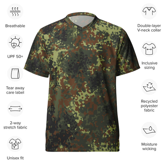 German Flecktarn Spring CAMO unisex sports jersey Sports Jerseys