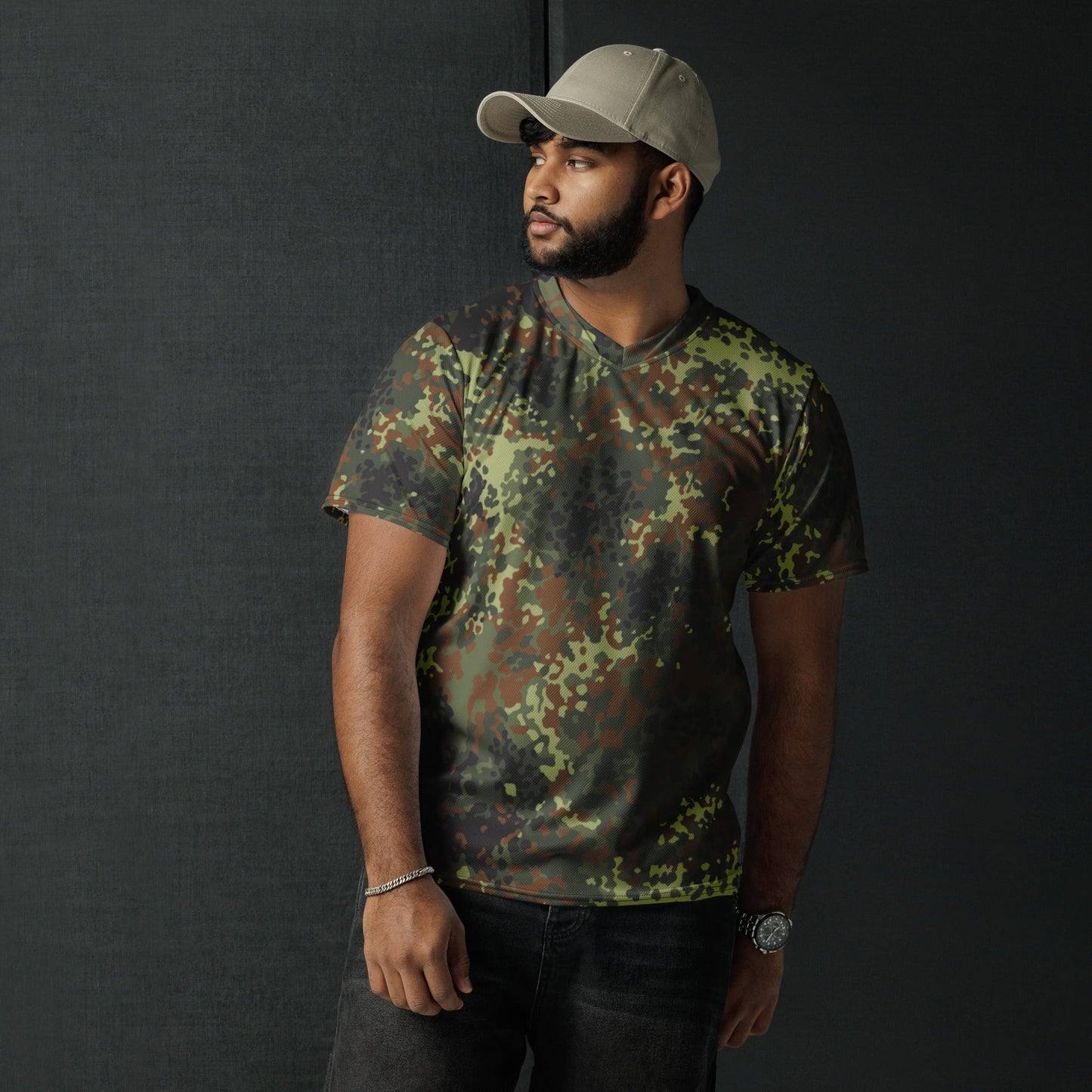 German Flecktarn Spring CAMO unisex sports jersey Sports Jerseys