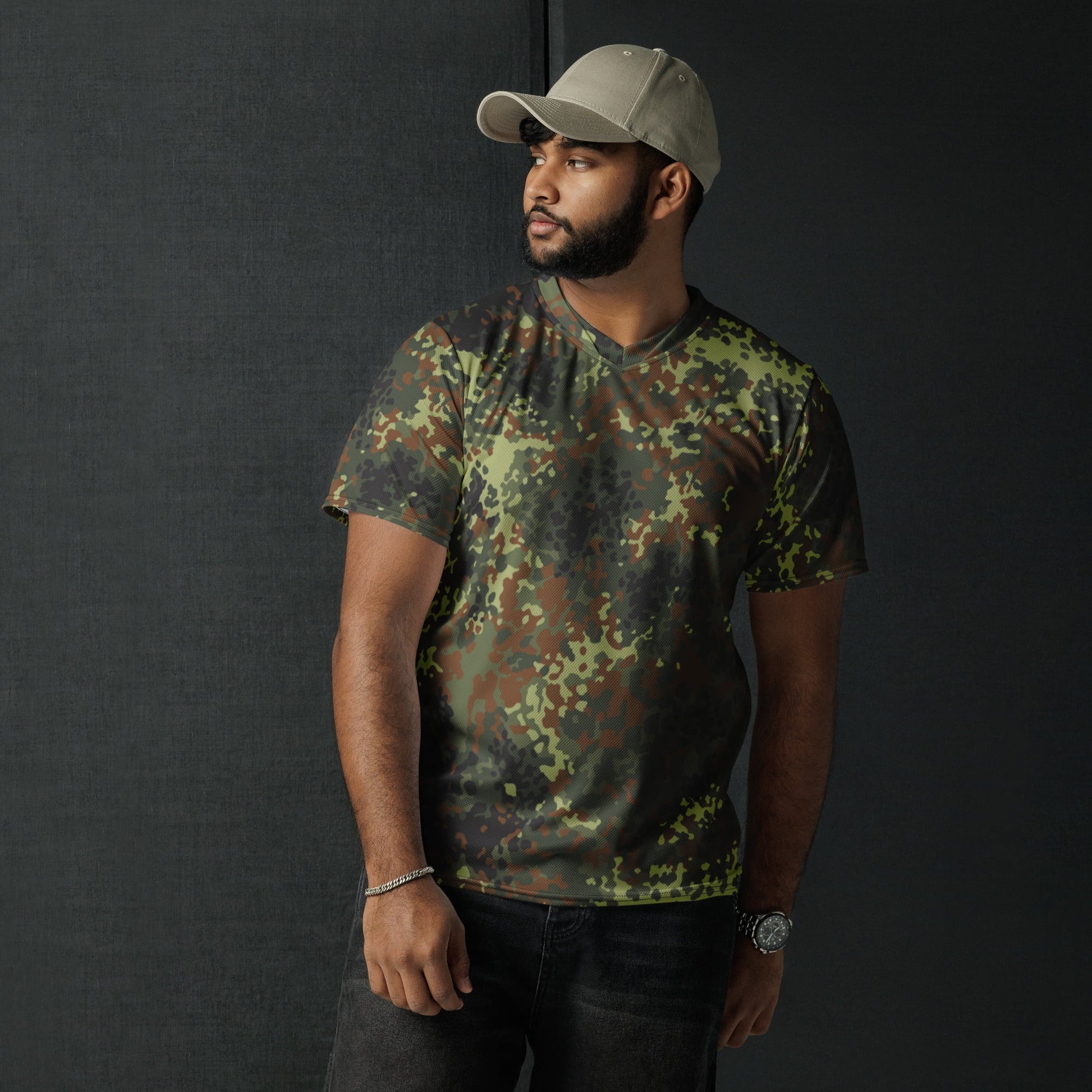 German Flecktarn Spring CAMO unisex sports jersey Sports Jerseys