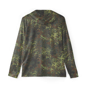 Flecktarn Bundeswehr Spring Woodland CAMO Unisex Sports Warmup Hoodie