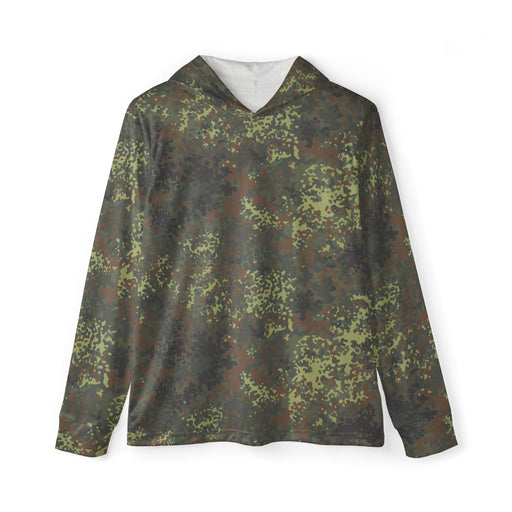 Flecktarn Bundeswehr Spring Woodland CAMO Unisex Sports Warmup Hoodie - XS