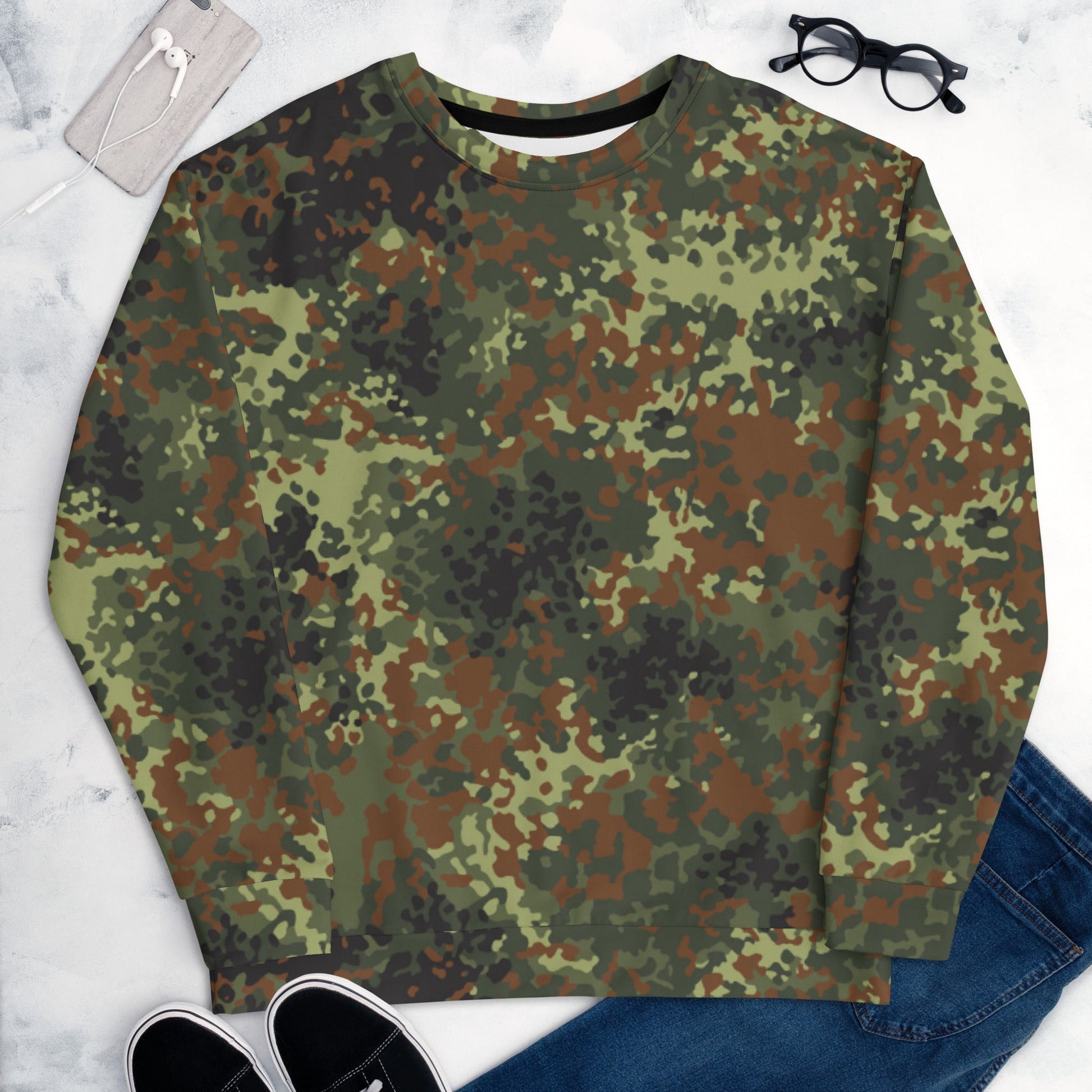 German Flecktarn Spring CAMO Unisex Sweatshirt Sweatshirts
