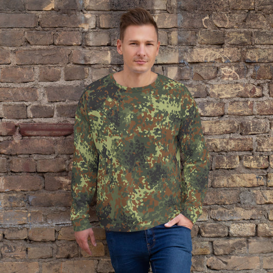 German Flecktarn Spring CAMO Unisex Sweatshirt XS Sweatshirts