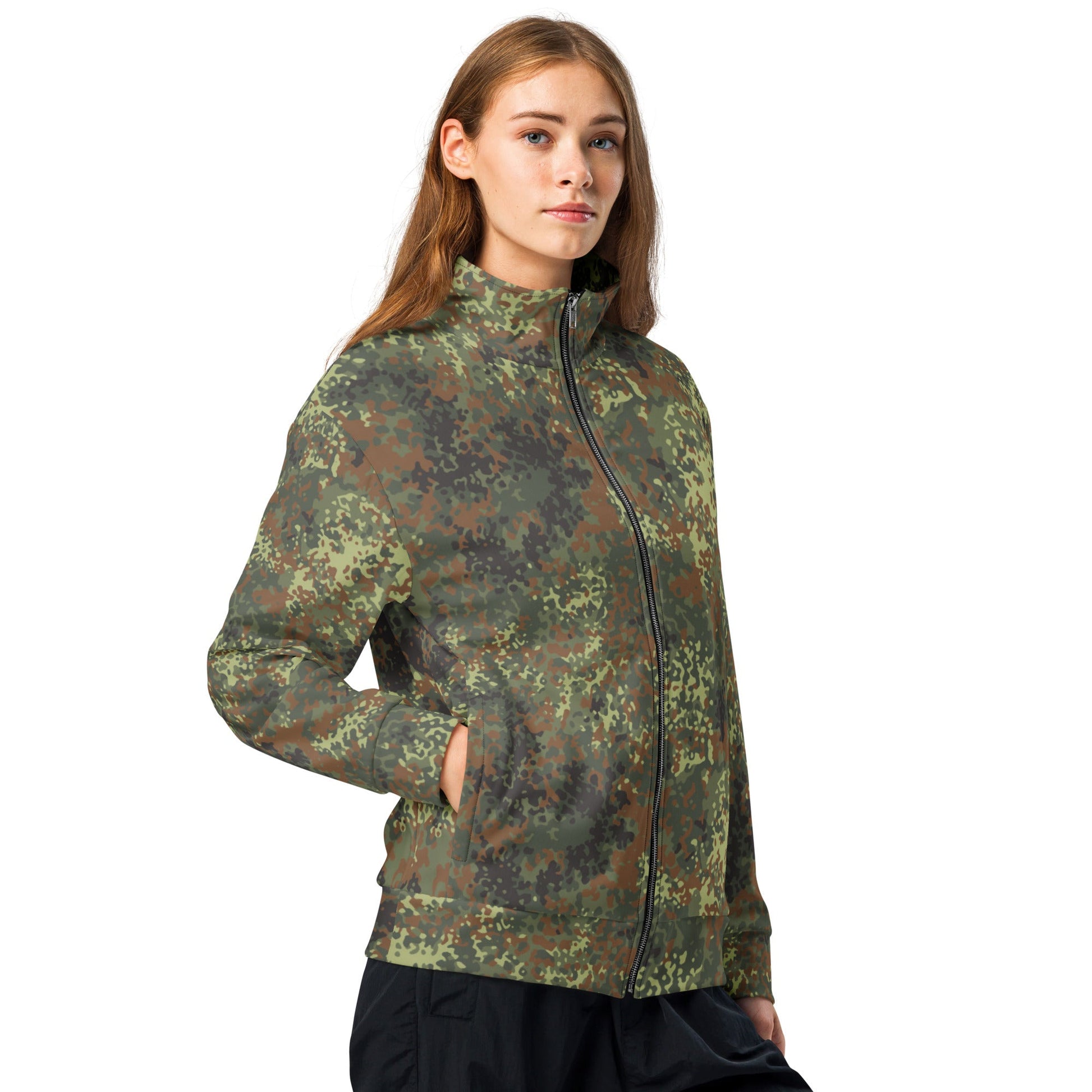 German Flecktarn Spring CAMO Unisex Track Jacket